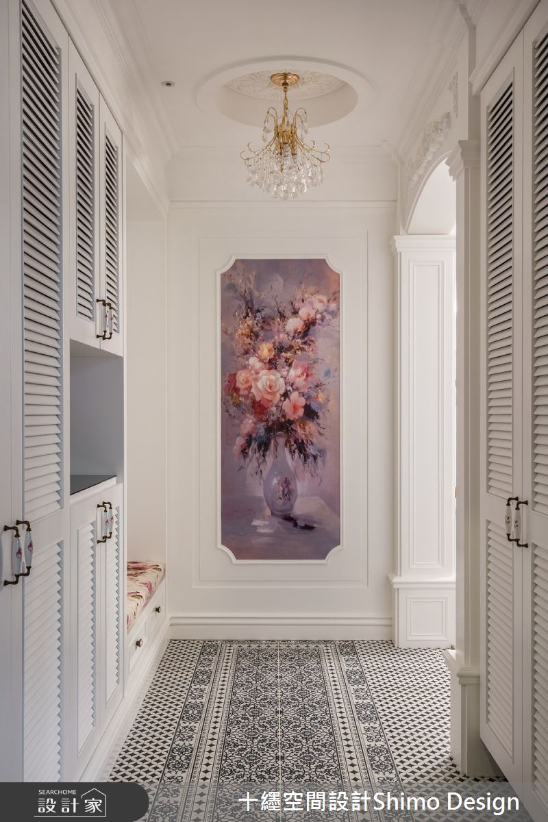 60坪新成屋(5年以下)＿鄉村風玄關案例圖片＿十纆室內裝修設計有限公司＿十纆_柔光瑰境之1