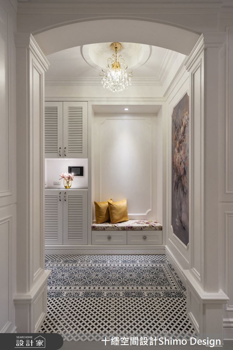 60坪新成屋(5年以下)＿鄉村風玄關案例圖片＿十纆室內裝修設計有限公司＿十纆_柔光瑰境之2