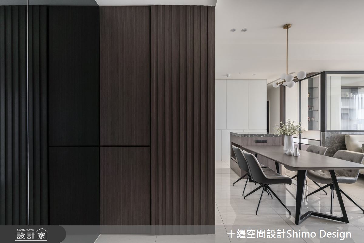 49坪新成屋(5年以下)＿現代風玄關餐廳中島案例圖片＿十纆室內裝修設計有限公司＿十纆_靜謐之1