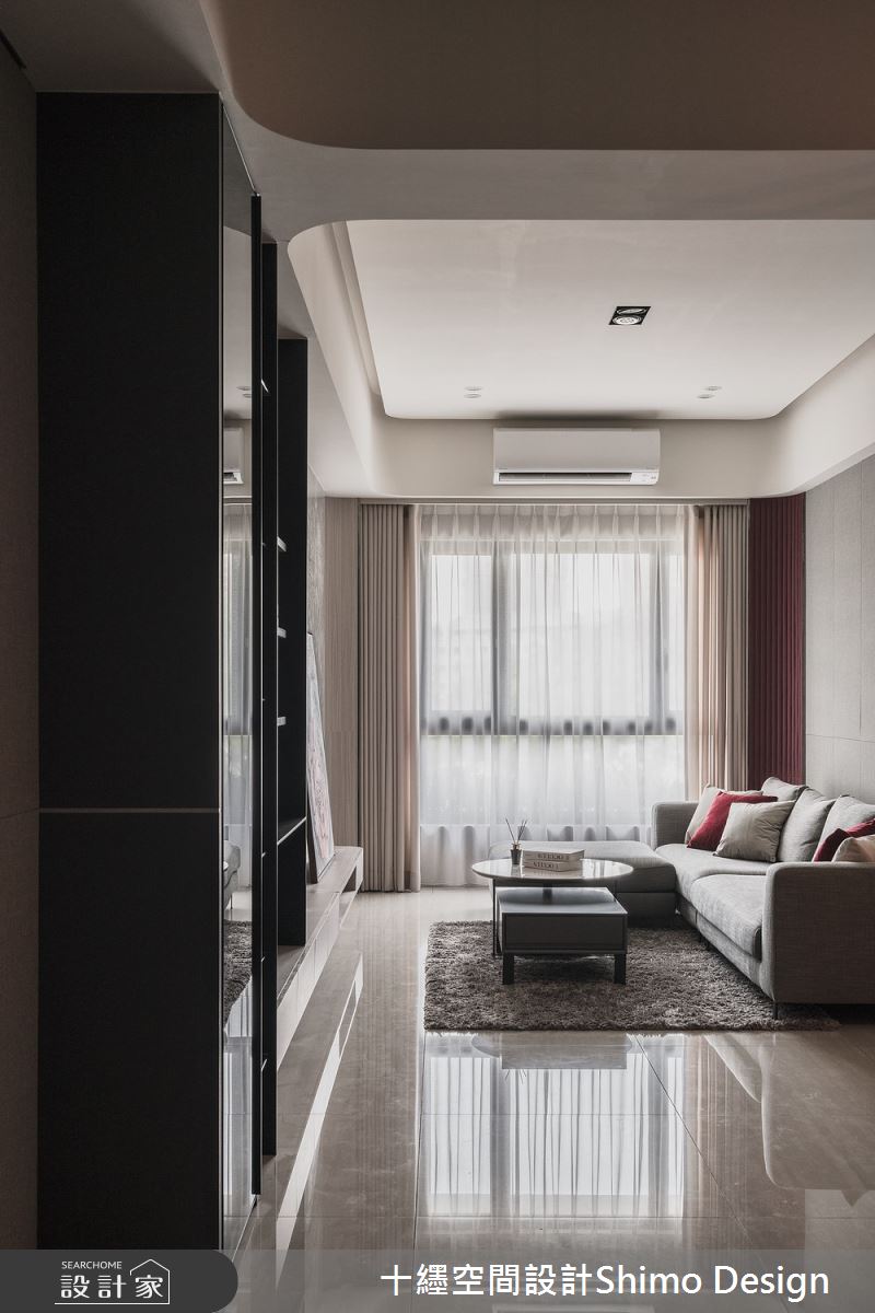 40坪新成屋(5年以下)＿現代奢華風客廳案例圖片＿十纆室內裝修設計有限公司＿十纆_暖色之5