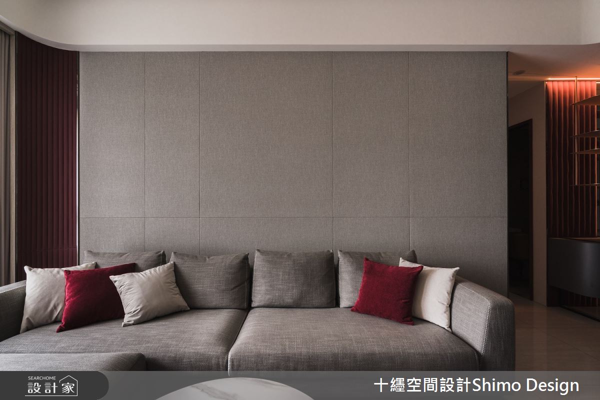40坪新成屋(5年以下)＿現代奢華風客廳案例圖片＿十纆室內裝修設計有限公司＿十纆_暖色之9