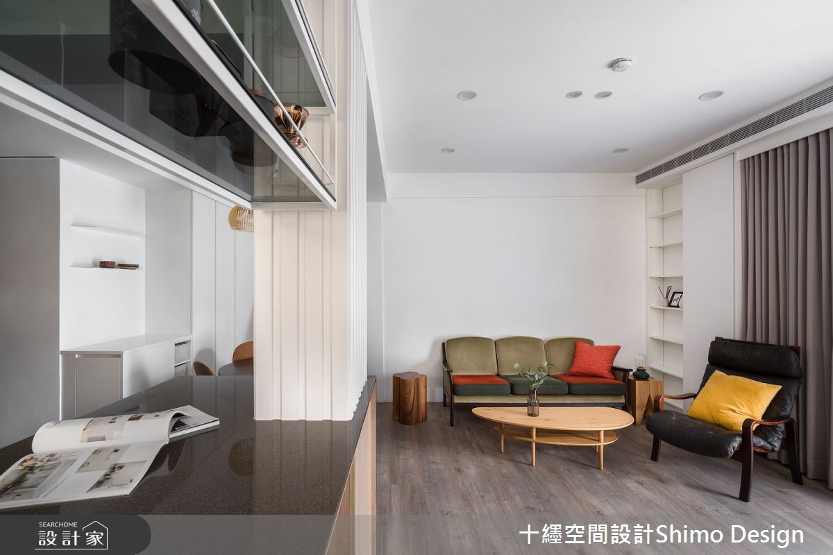 39坪老屋(41~50年)＿混搭風客廳吧檯中島案例圖片＿十纆室內裝修設計有限公司＿十纆_日常的形狀之9