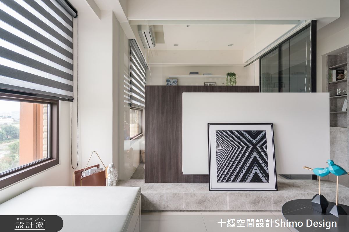 39坪新成屋(5年以下)＿混搭風客廳臥榻案例圖片＿十纆室內裝修設計有限公司＿十纆_藍與灰的日常散步之10