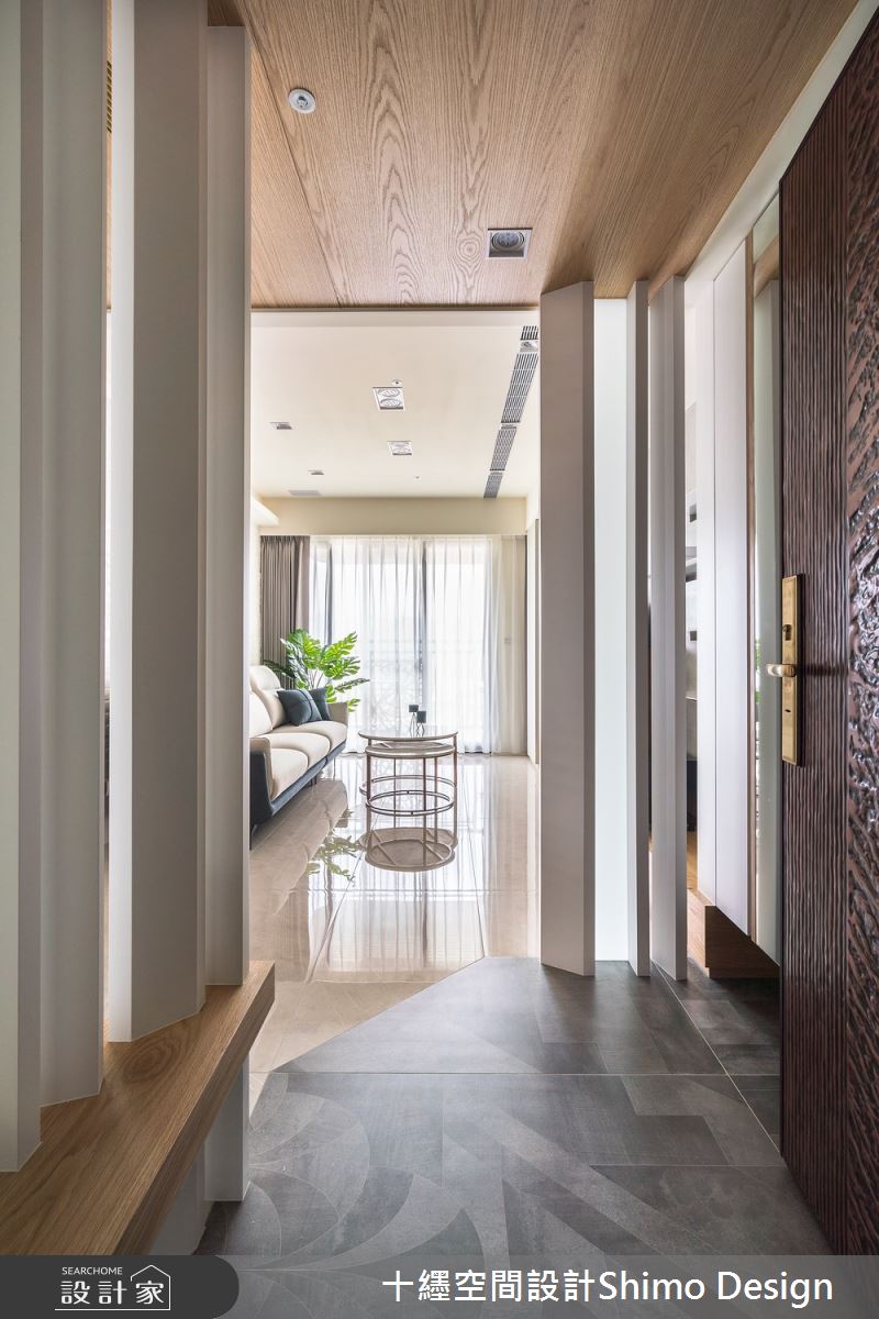 40坪新成屋(5年以下)＿混搭風玄關案例圖片＿十纆室內裝修設計有限公司＿十纆_靜日光居之2