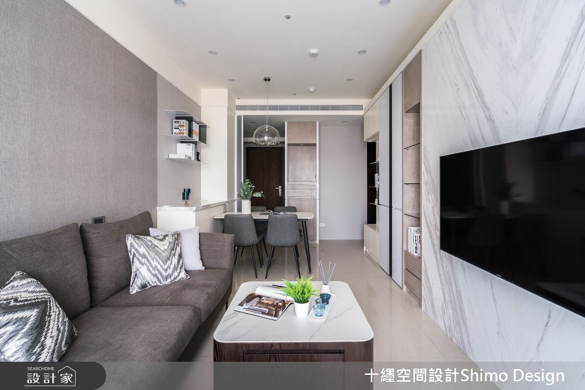 31坪新成屋(5年以下)＿混搭風客廳餐廳案例圖片＿十纆室內裝修設計有限公司＿十纆_嵌光石室之5