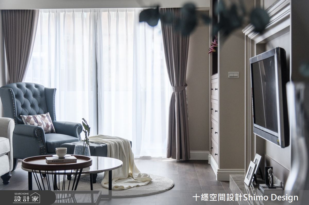 50坪老屋(16~30年)＿法式古典風客廳案例圖片＿十纆室內裝修設計有限公司＿十纆_靜謐緞光之3