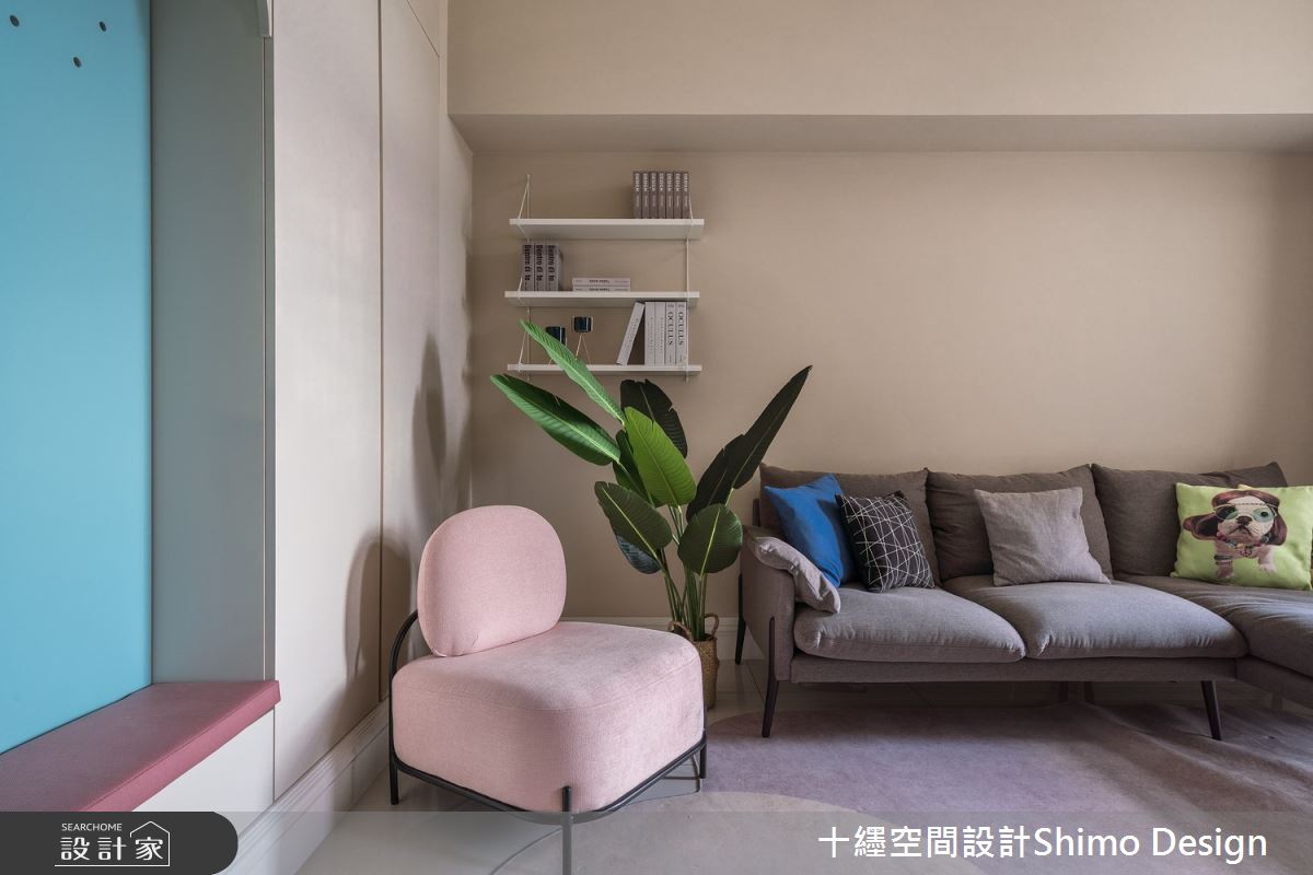 28坪新成屋(5年以下)＿混搭風客廳案例圖片＿十纆室內裝修設計有限公司＿十纆_旅行的記憶之3