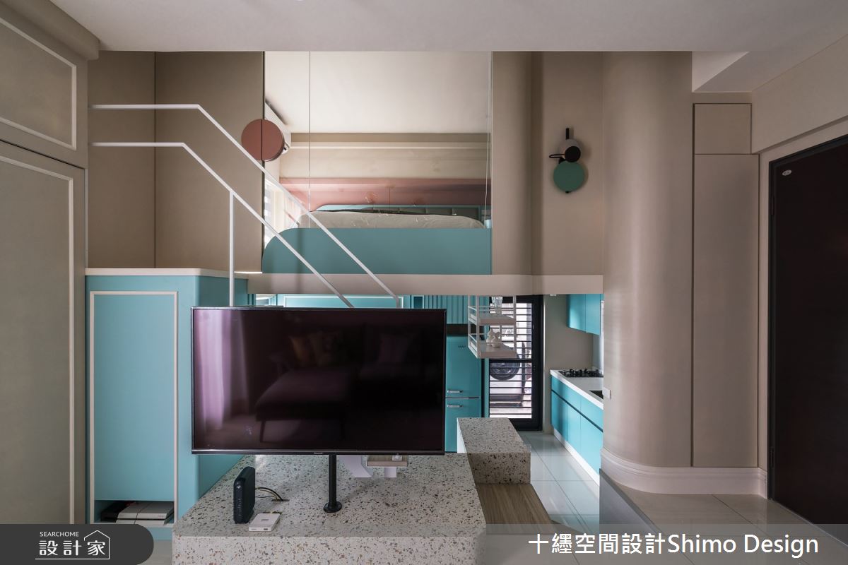 28坪新成屋(5年以下)＿混搭風玄關客廳樓梯案例圖片＿十纆室內裝修設計有限公司＿十纆_旅行的記憶之4