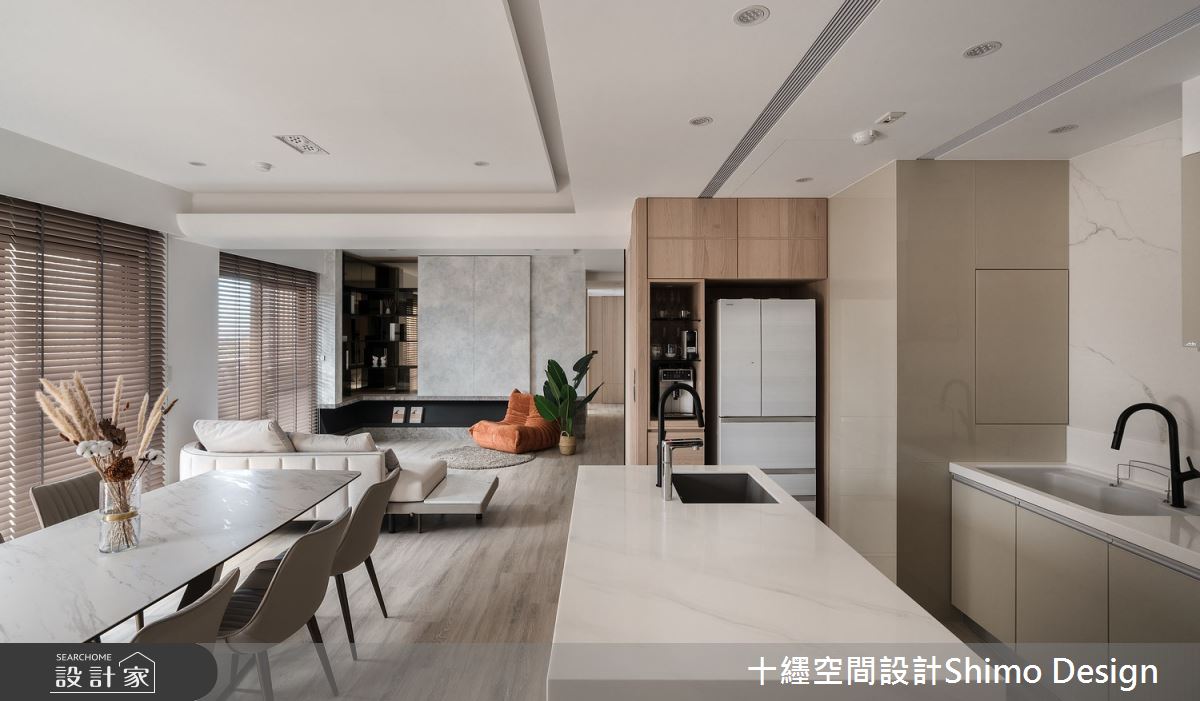 52坪預售屋＿現代風客廳餐廳廚房中島案例圖片＿十纆室內裝修設計有限公司＿十纆_日常Day to Day之11
