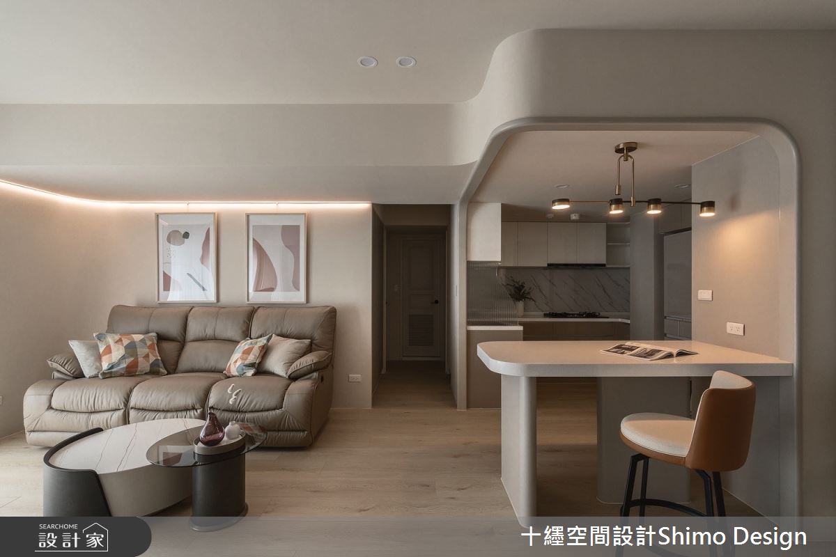 23坪老屋(16~30年)＿法式風客廳餐廳廚房吧檯中島案例圖片＿十纆室內裝修設計有限公司＿十纆_法式光語之53