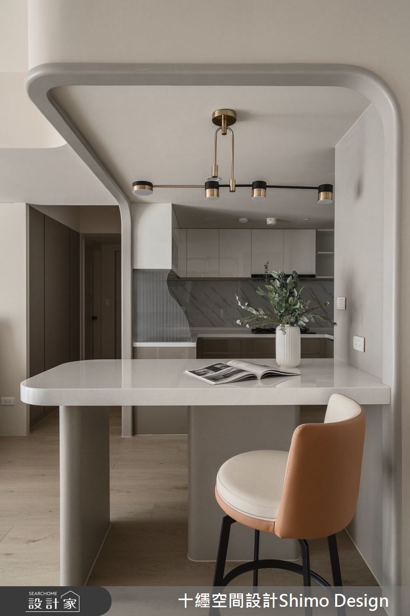 23坪老屋(16~30年)＿法式風餐廳廚房吧檯中島案例圖片＿十纆室內裝修設計有限公司＿十纆_法式光語之13