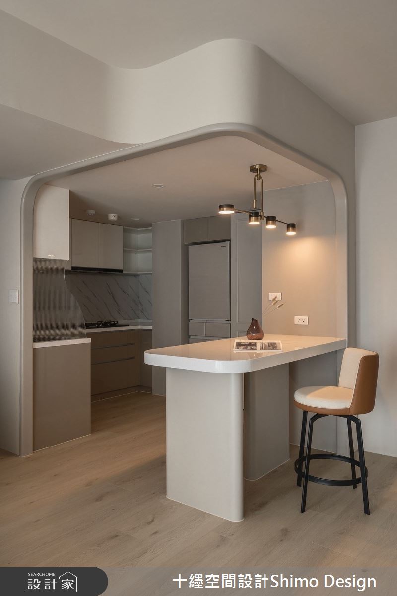 23坪老屋(16~30年)＿法式風餐廳廚房吧檯中島案例圖片＿十纆室內裝修設計有限公司＿十纆_法式光語之15
