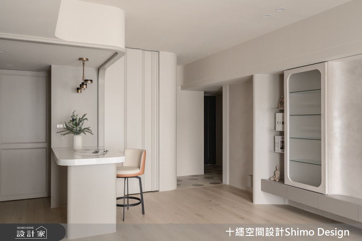 23坪老屋(16~30年)＿法式風玄關餐廳吧檯中島案例圖片＿十纆室內裝修設計有限公司＿十纆_法式光語之6