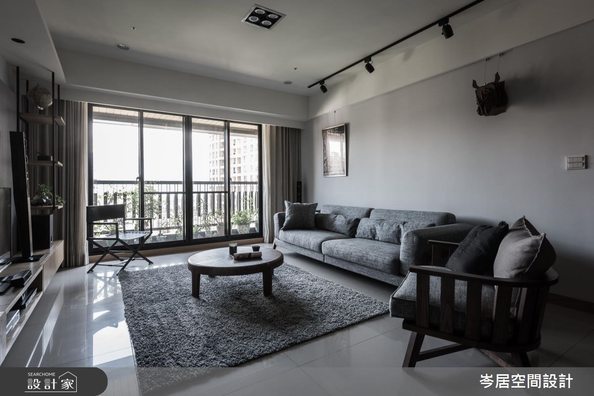 43坪新成屋(5年以下)＿混搭風客廳案例圖片＿岑居空間設計＿岑居_02之5