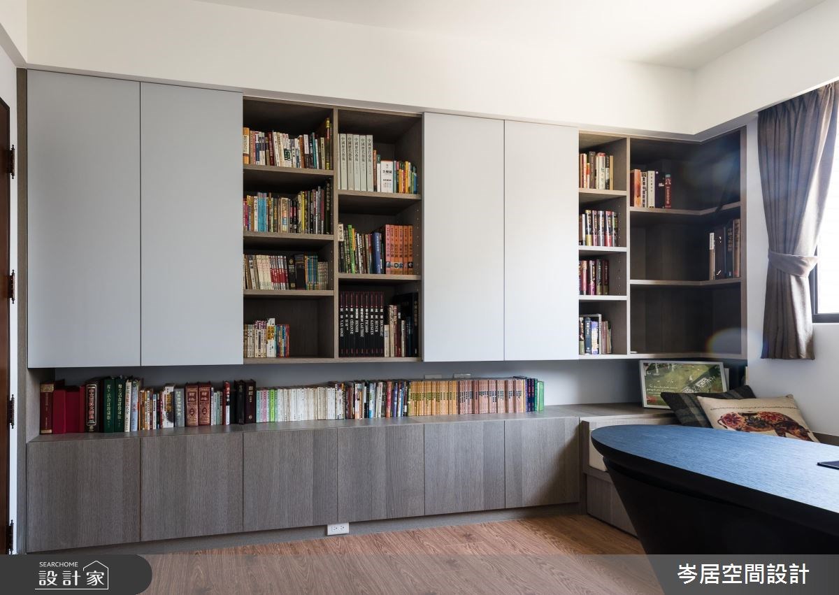 43坪新成屋(5年以下)＿混搭風書房臥榻案例圖片＿岑居空間設計＿岑居_02之8