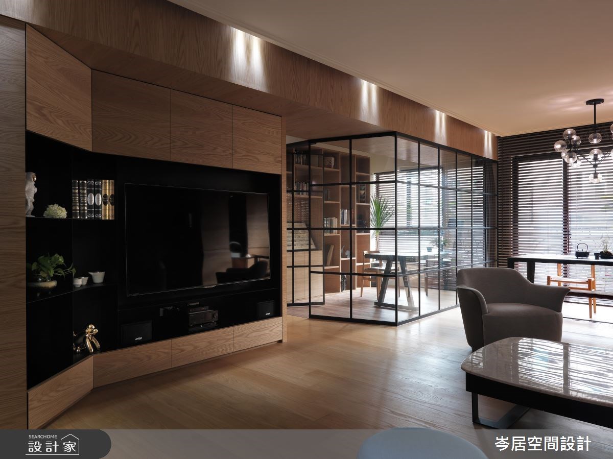 35坪新成屋(5年以下)＿混搭風客廳案例圖片＿岑居空間設計＿岑居_05之2