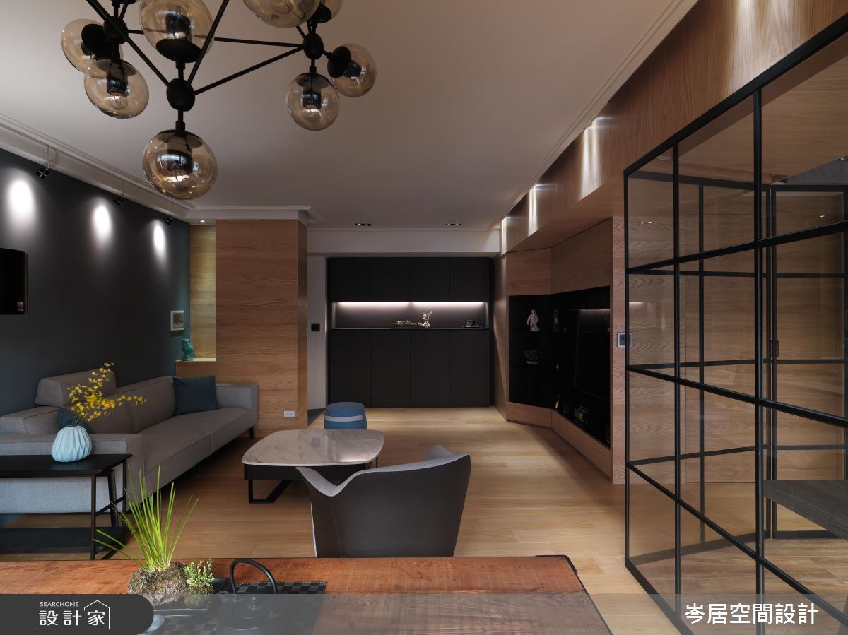 35坪新成屋(5年以下)＿混搭風客廳案例圖片＿岑居空間設計＿岑居_05之6