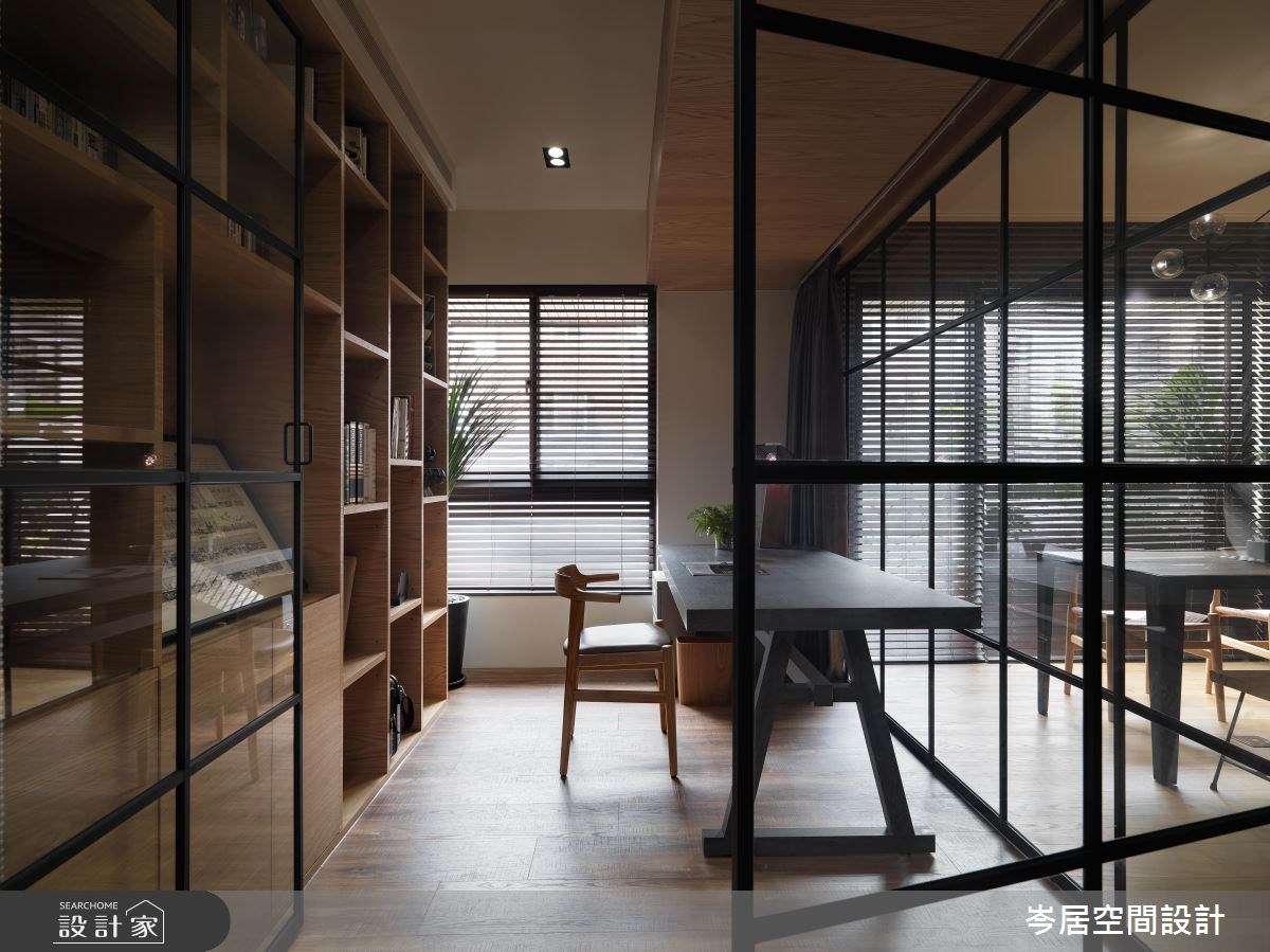 35坪新成屋(5年以下)＿混搭風書房案例圖片＿岑居空間設計＿岑居_05之10