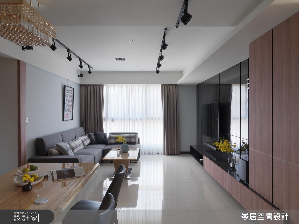 34坪新成屋(5年以下)＿混搭風客廳餐廳案例圖片＿岑居空間設計＿岑居_06之1