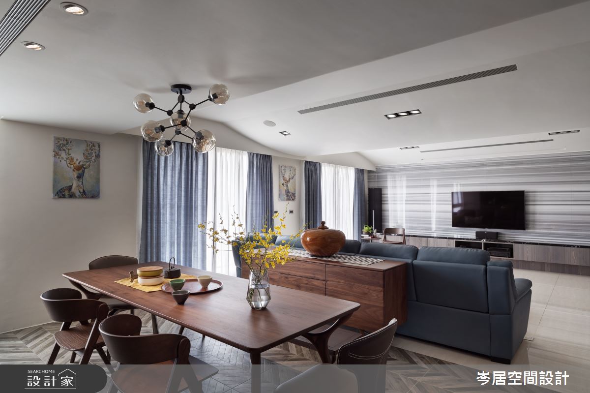 64坪中古屋(5~15年)＿現代風客廳餐廳案例圖片＿岑居空間設計＿岑居_10之5