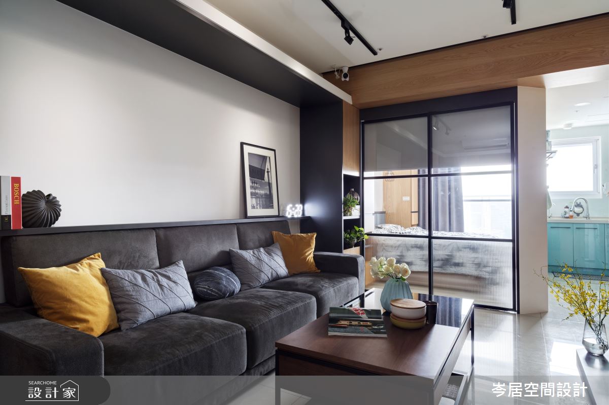 18坪新成屋(5年以下)＿現代風客廳臥室案例圖片＿岑居空間設計＿岑居_11之8