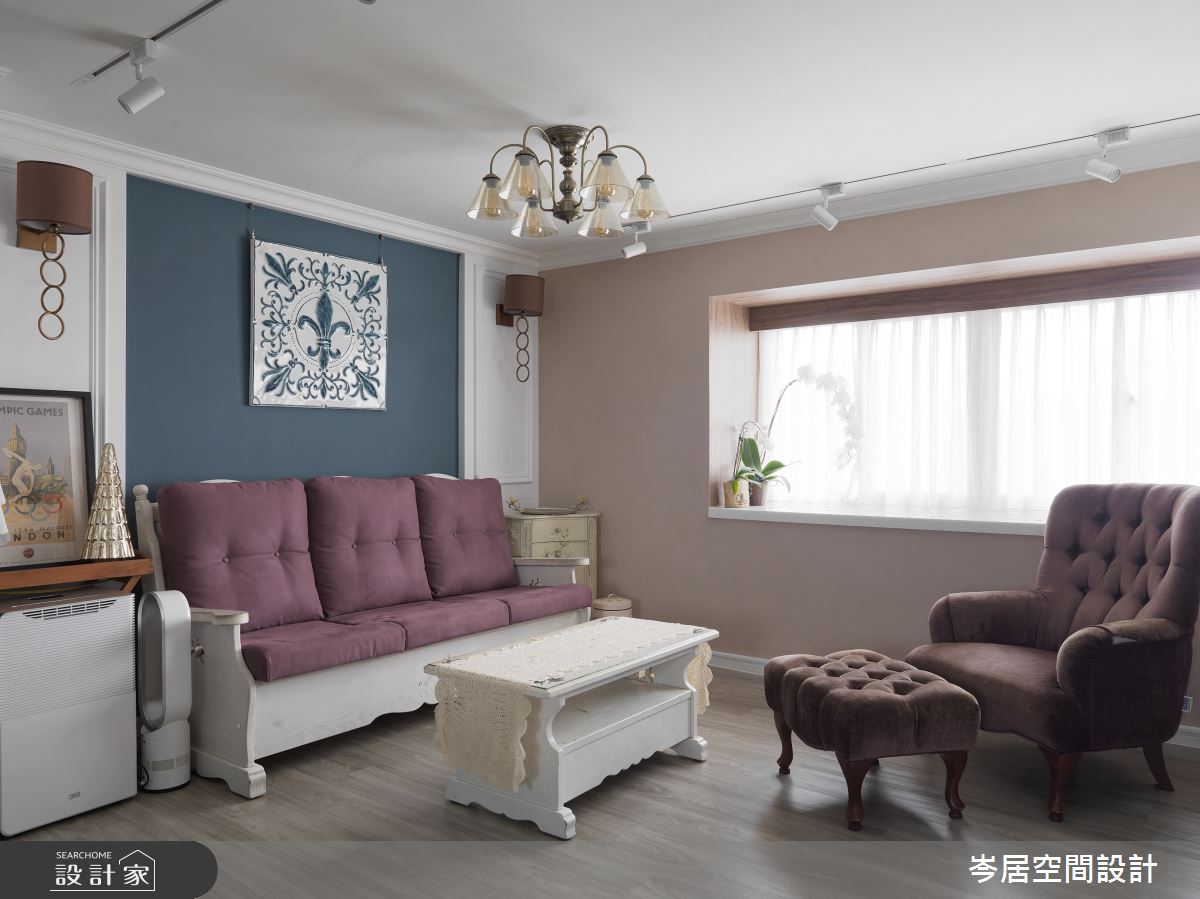 28坪老屋(41~50年)＿美式風客廳案例圖片＿岑居空間設計＿岑居_14之9