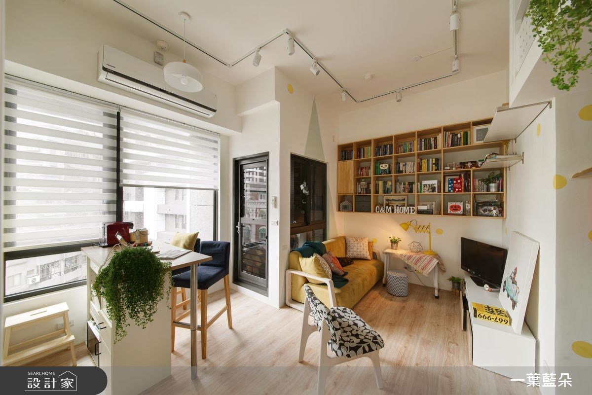 15坪新成屋(5年以下)＿北歐風客廳案例圖片＿一葉藍朵設計家飾所＿一葉藍朵_02之7165