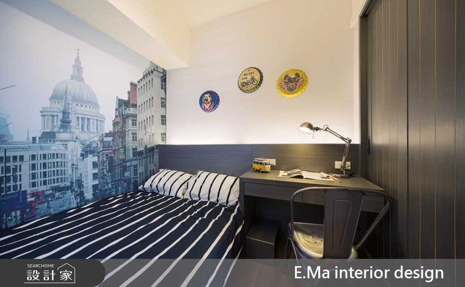 32坪新成屋(5年以下)＿工業風臥室案例圖片＿艾馬室內裝修設計＿艾馬_01之5