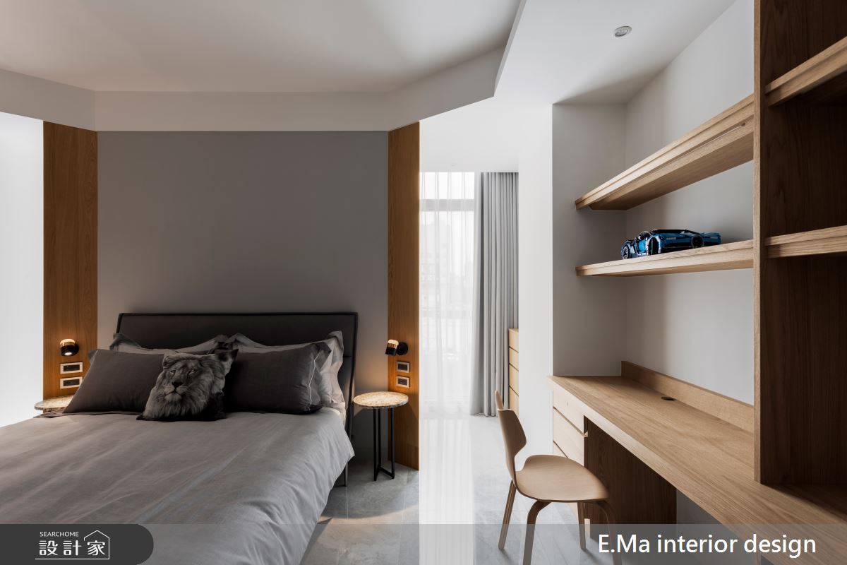 115坪新成屋(5年以下)＿現代風臥室案例圖片＿艾馬室內裝修設計＿艾馬_24之14