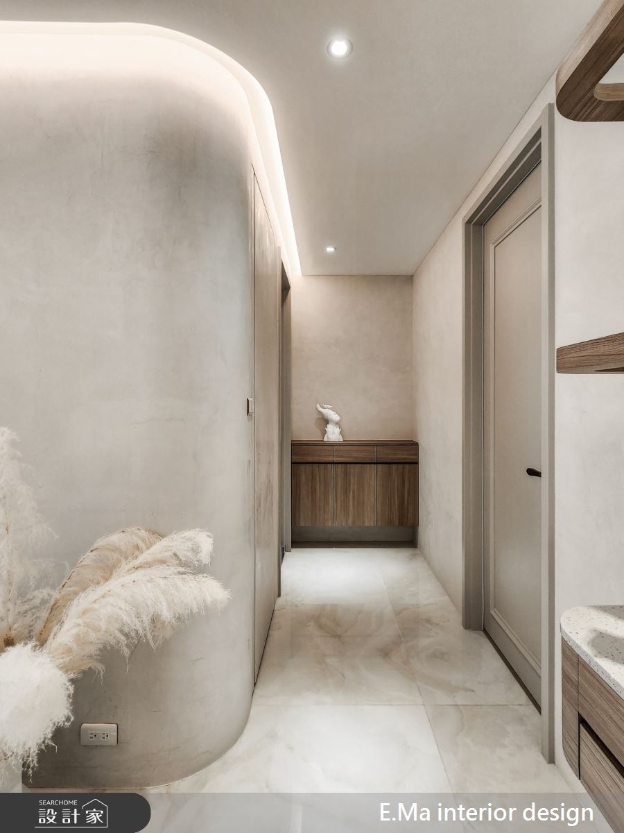 97坪新成屋(5年以下)＿侘寂風走廊案例圖片＿艾馬室內裝修設計＿艾馬_30之7