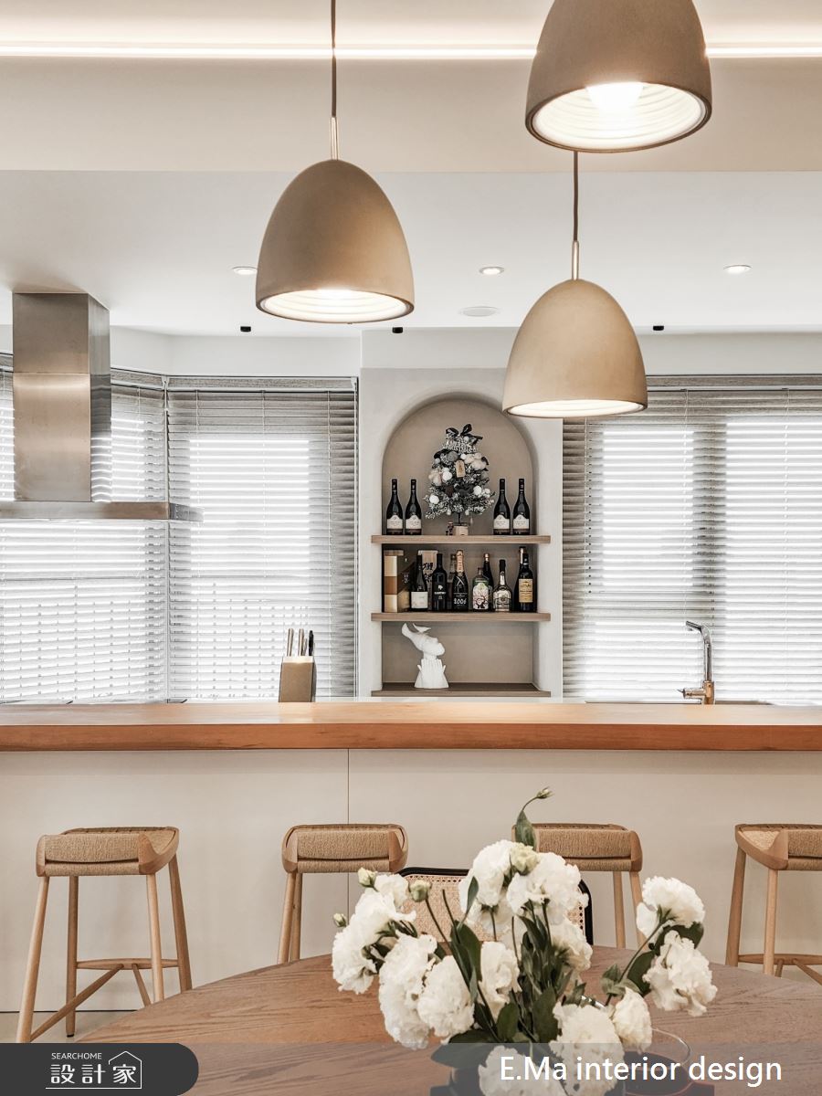 97坪新成屋(5年以下)＿侘寂風餐廳廚房吧檯案例圖片＿艾馬室內裝修設計＿艾馬_30之16