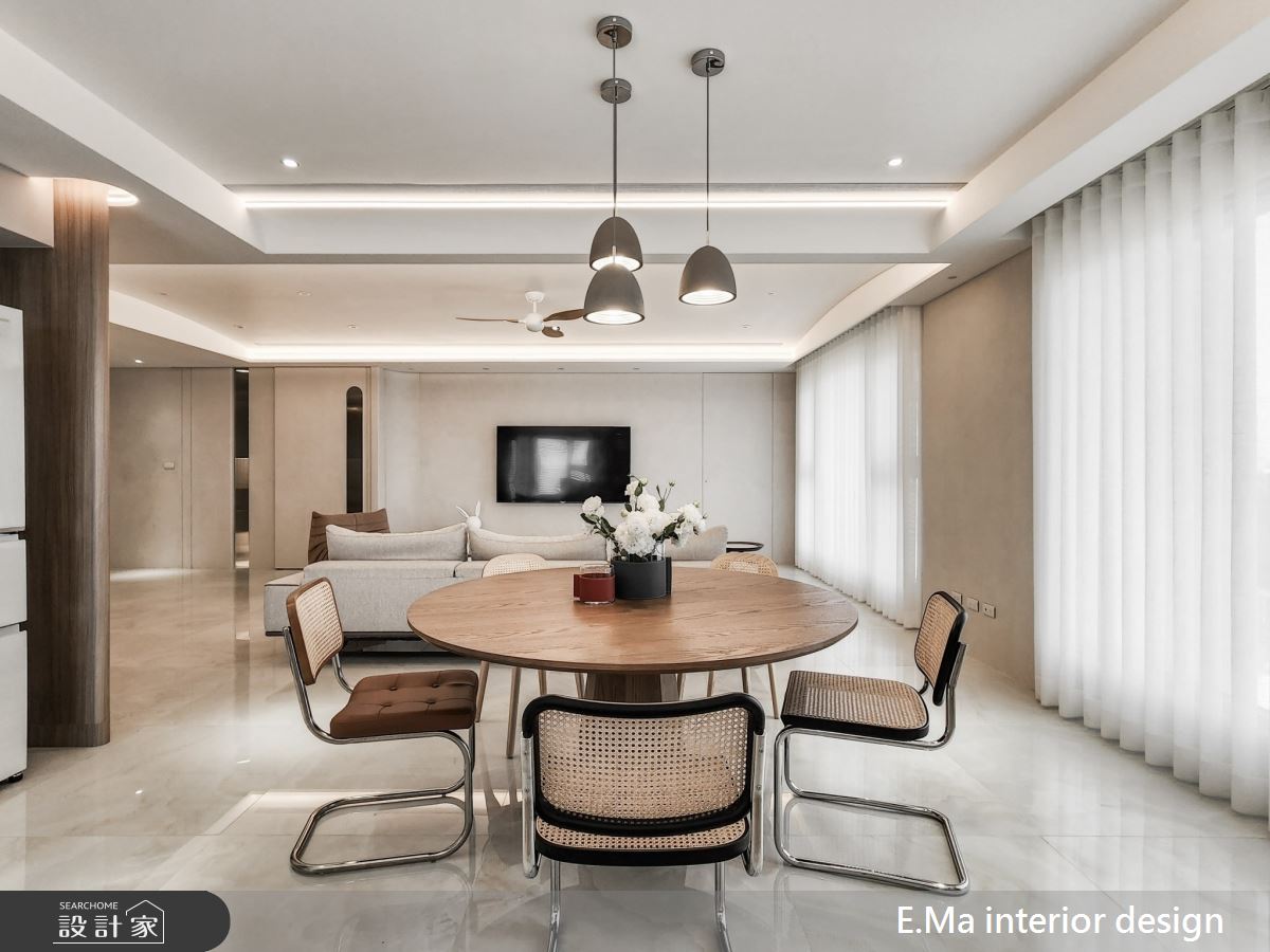 97坪新成屋(5年以下)＿侘寂風客廳餐廳案例圖片＿艾馬室內裝修設計＿艾馬_30之9