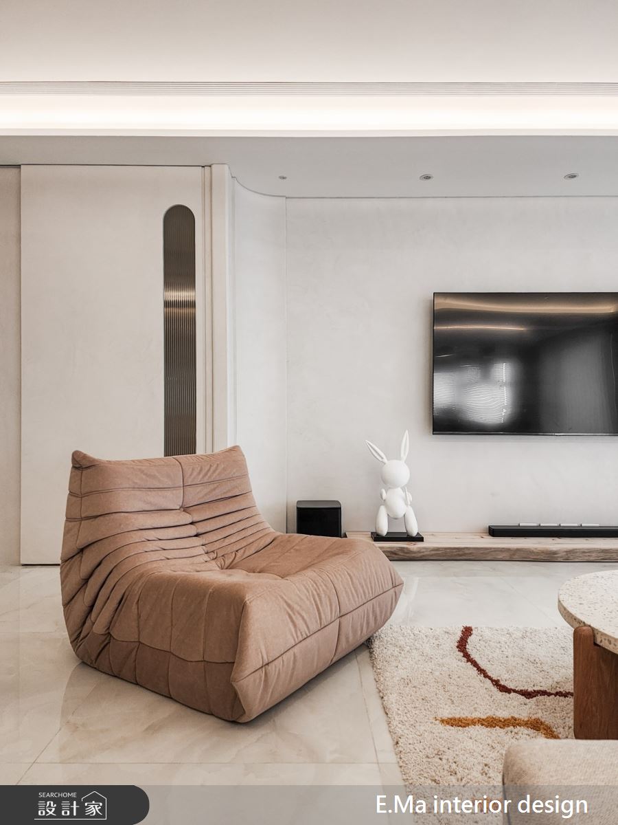 97坪新成屋(5年以下)＿侘寂風客廳案例圖片＿艾馬室內裝修設計＿艾馬_30之3