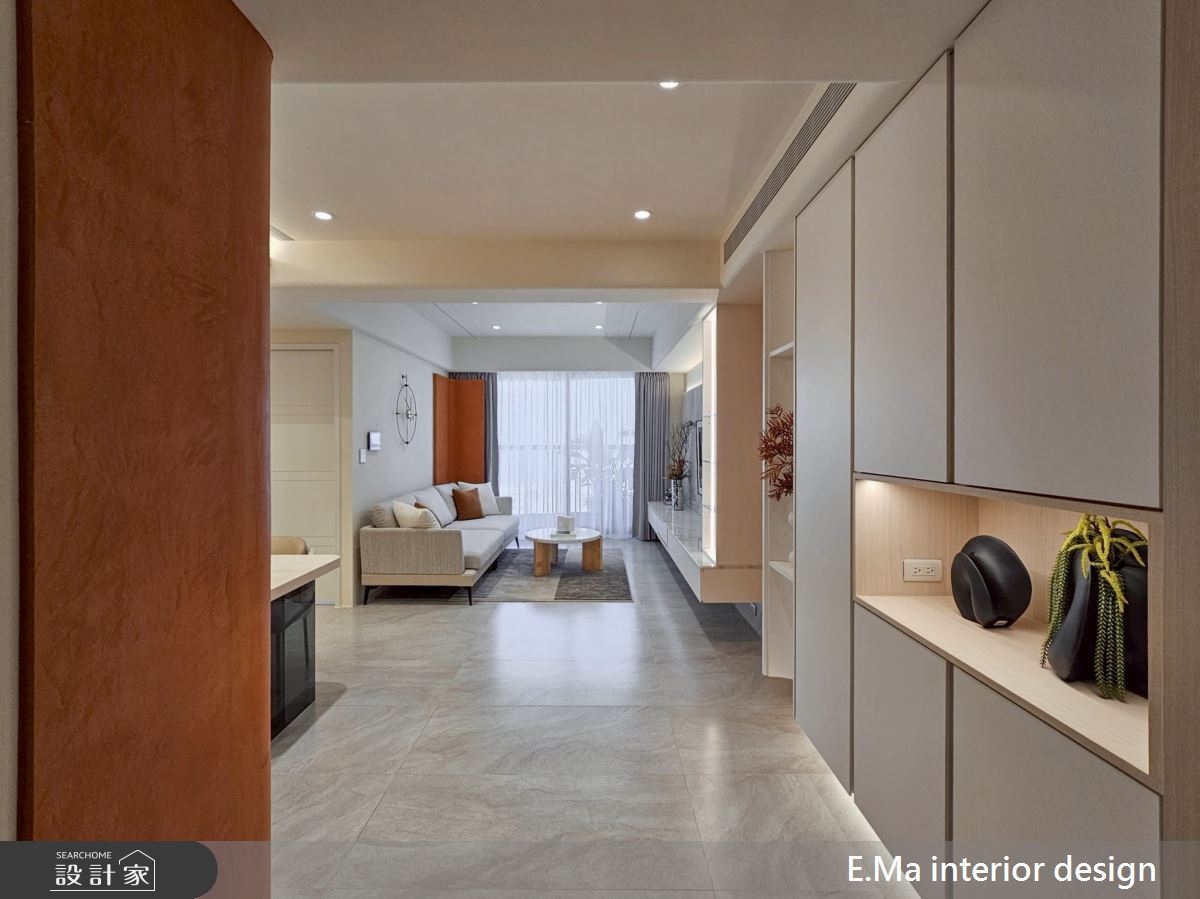43坪新成屋(5年以下)＿輕莫蘭迪風玄關客廳案例圖片＿艾馬室內裝修設計＿艾馬_31之1