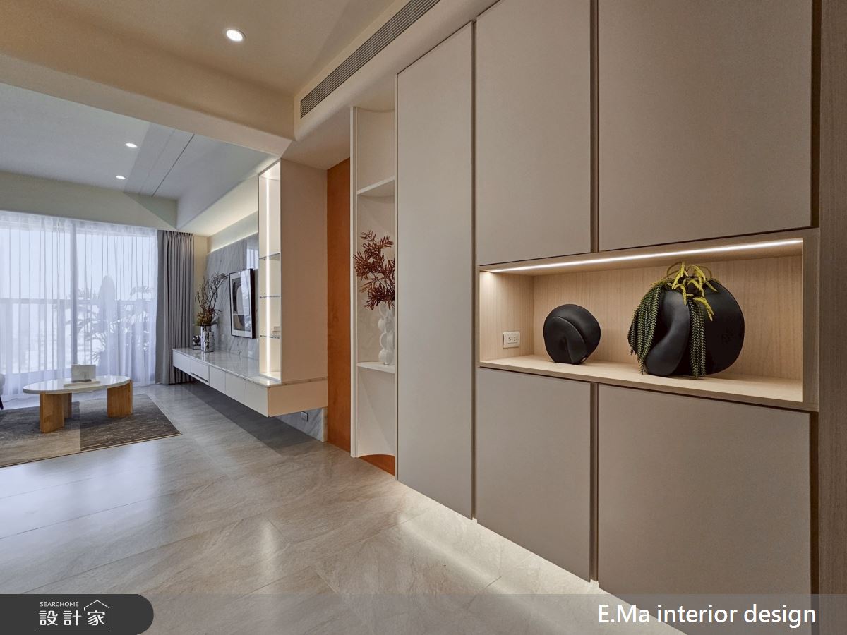43坪新成屋(5年以下)＿輕莫蘭迪風玄關客廳案例圖片＿艾馬室內裝修設計＿艾馬_31之3