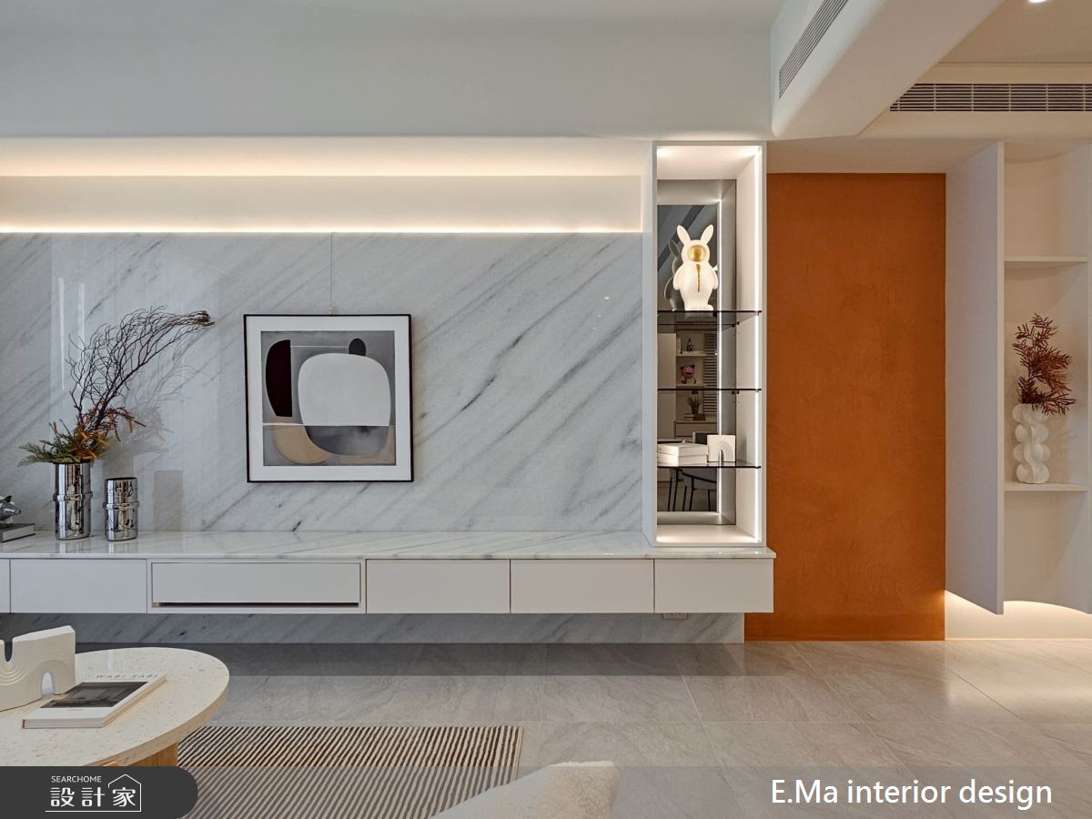 43坪新成屋(5年以下)＿輕莫蘭迪風客廳案例圖片＿艾馬室內裝修設計＿艾馬_31之11