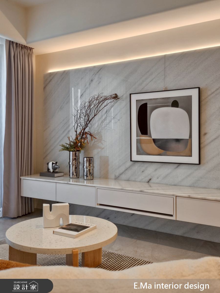 43坪新成屋(5年以下)＿輕莫蘭迪風客廳案例圖片＿艾馬室內裝修設計＿艾馬_31之12