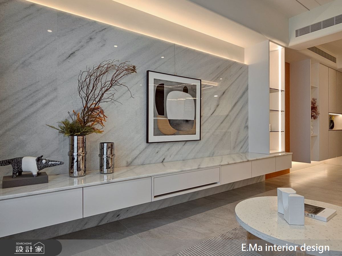 43坪新成屋(5年以下)＿輕莫蘭迪風客廳案例圖片＿艾馬室內裝修設計＿艾馬_31之17