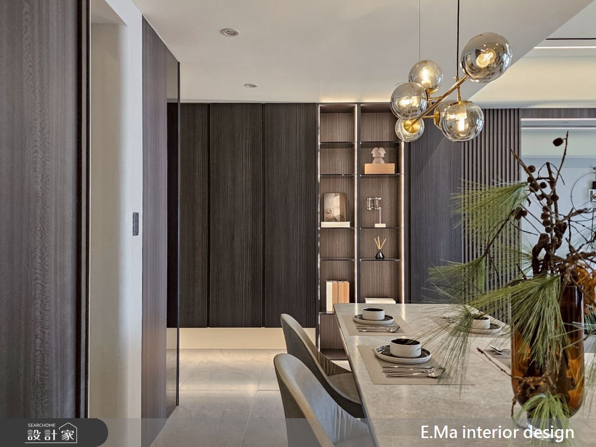 51坪新成屋(5年以下)＿極簡黑灰白風餐廳案例圖片＿艾馬室內裝修設計＿艾馬_32之2