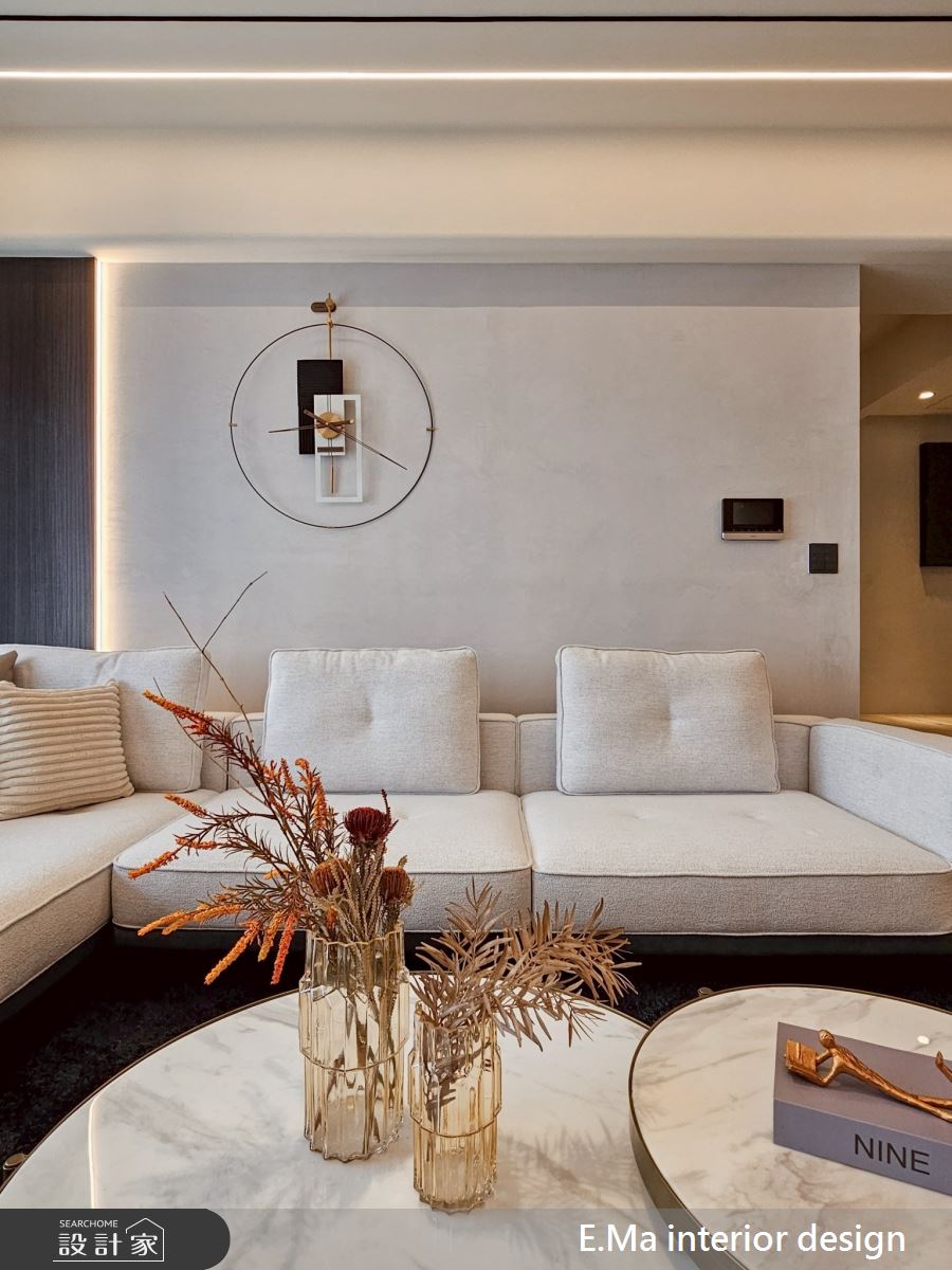 51坪新成屋(5年以下)＿極簡黑灰白風客廳案例圖片＿艾馬室內裝修設計＿艾馬_32之10