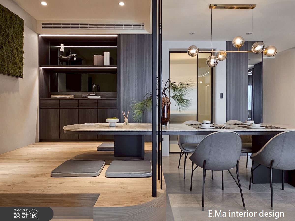 51坪新成屋(5年以下)＿極簡黑灰白風餐廳書房案例圖片＿艾馬室內裝修設計＿艾馬_32之15