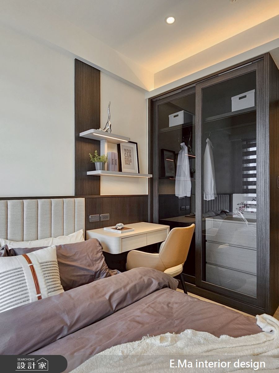 51坪新成屋(5年以下)＿極簡黑灰白風臥室案例圖片＿艾馬室內裝修設計＿艾馬_32之21
