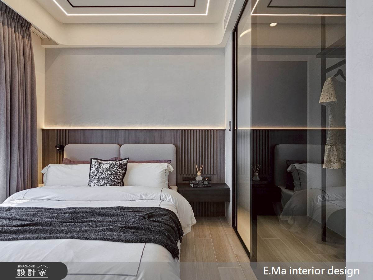 51坪新成屋(5年以下)＿極簡黑灰白風臥室案例圖片＿艾馬室內裝修設計＿艾馬_32之23