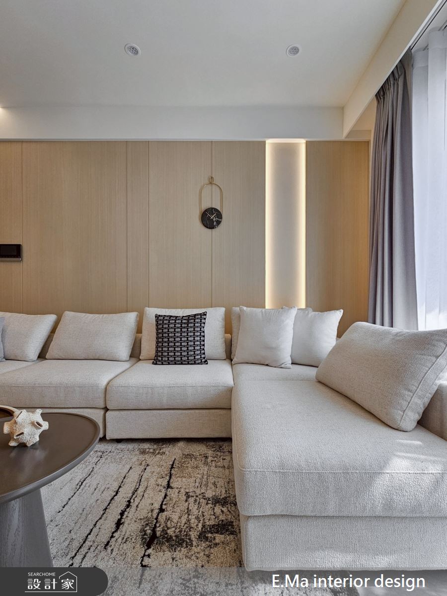 51坪新成屋(5年以下)＿日式奶茶風客廳案例圖片＿艾馬室內裝修設計＿艾馬_33之6