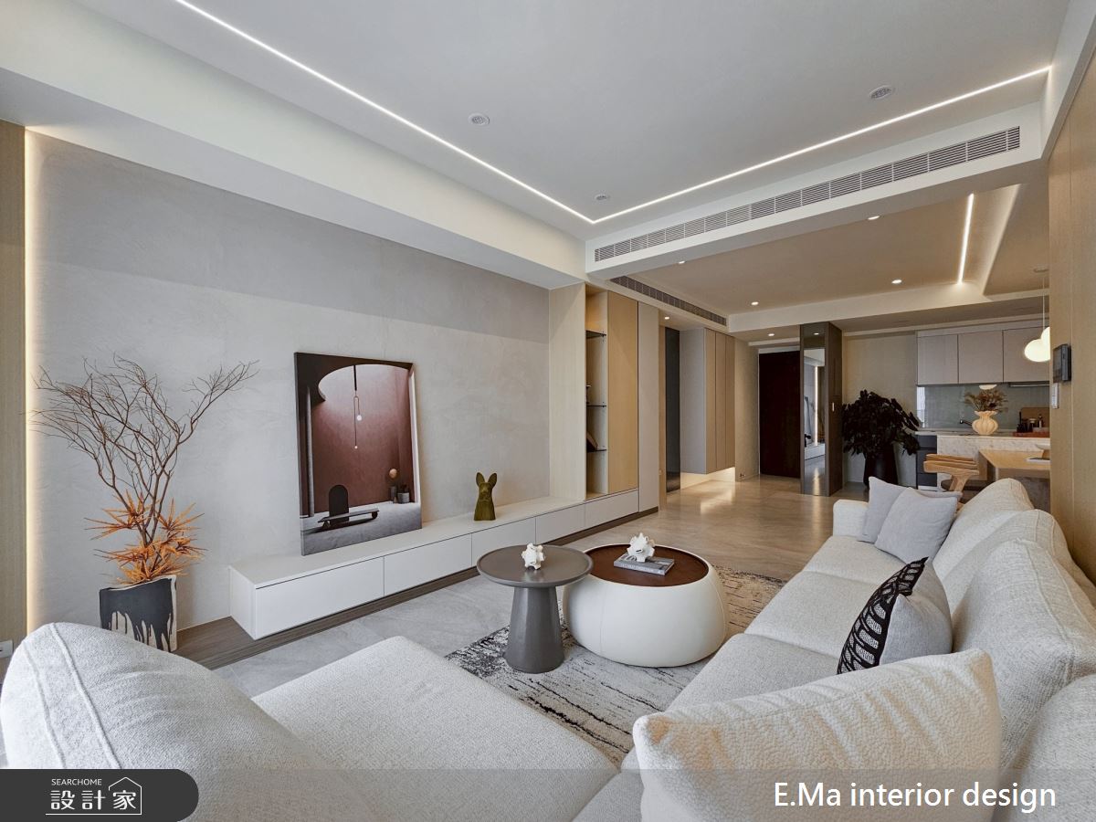 51坪新成屋(5年以下)＿日式奶茶風玄關客廳餐廳案例圖片＿艾馬室內裝修設計＿艾馬_33之7