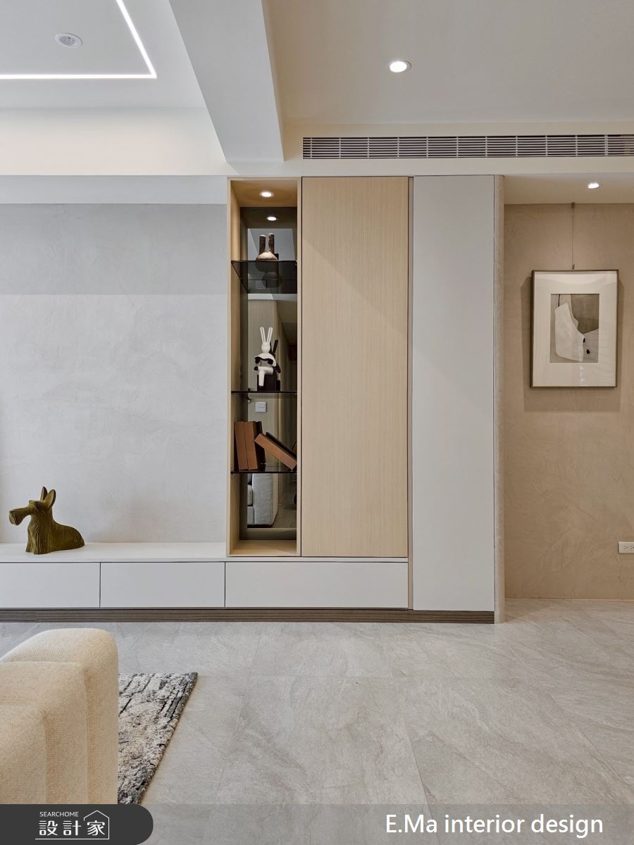 51坪新成屋(5年以下)＿日式奶茶風客廳案例圖片＿艾馬室內裝修設計＿艾馬_33之9