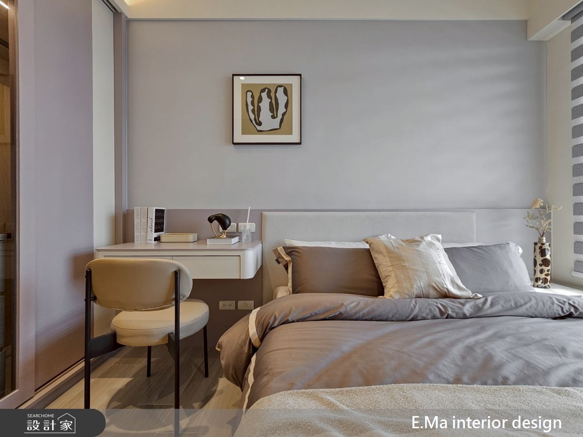 51坪新成屋(5年以下)＿日式奶茶風臥室案例圖片＿艾馬室內裝修設計＿艾馬_33之24