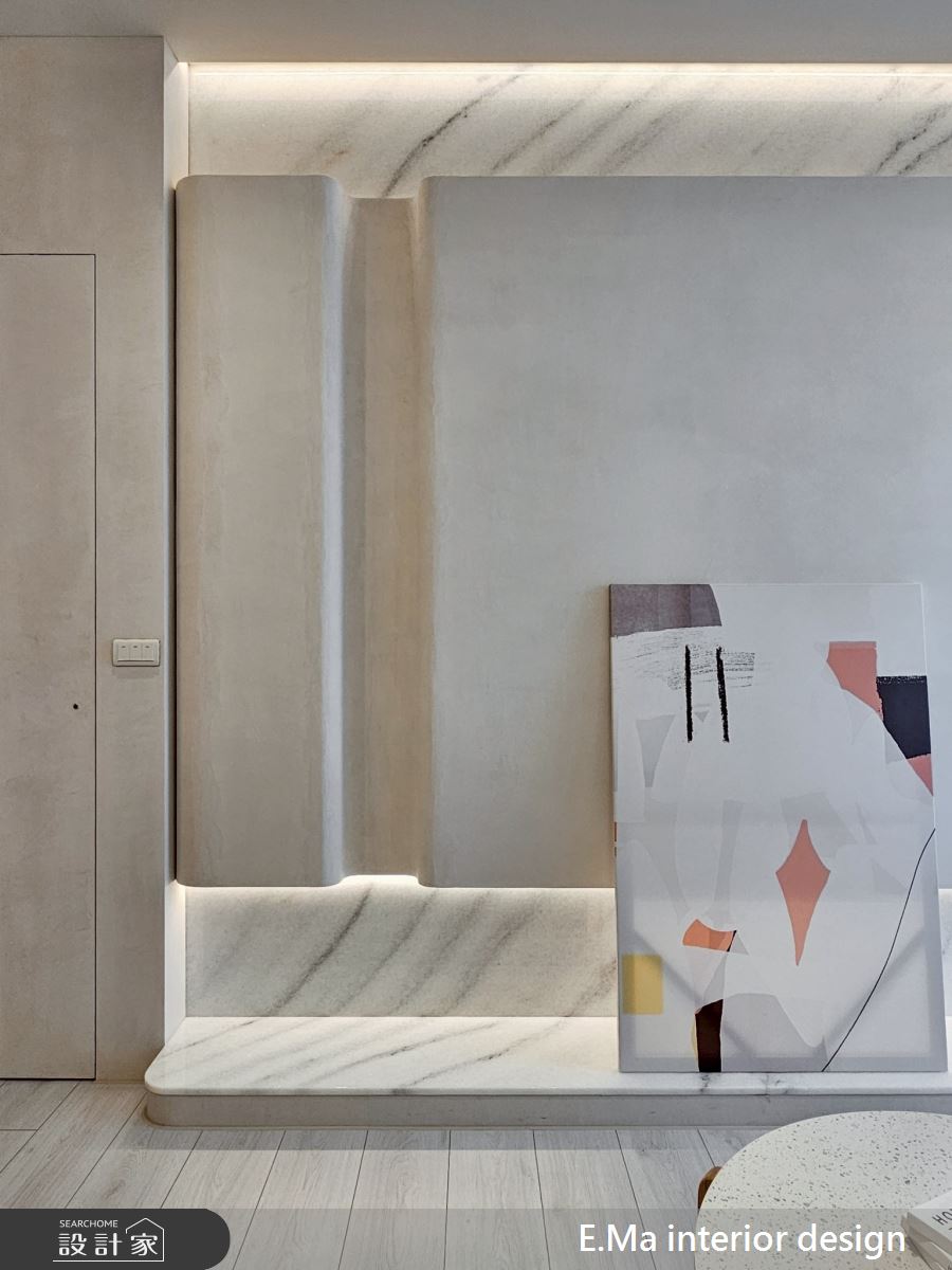 31坪新成屋(5年以下)＿侘寂風客廳案例圖片＿艾馬室內裝修設計＿艾馬_34之11