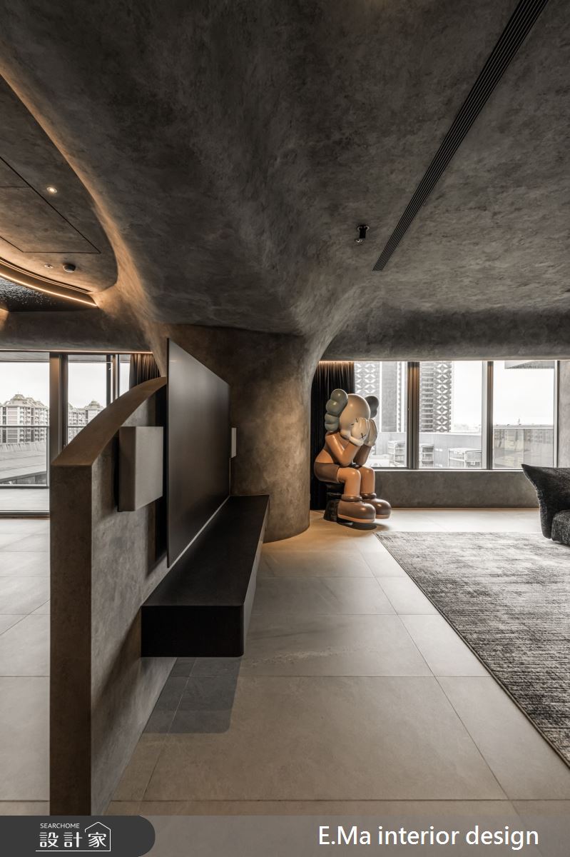 96坪新成屋(5年以下)＿洞穴風客廳案例圖片＿艾馬室內裝修設計＿艾馬_38之3