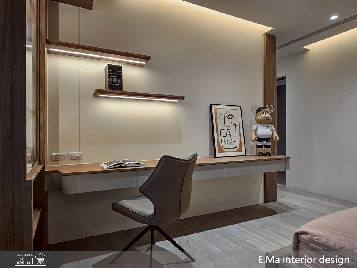 60坪新成屋(5年以下)＿現代奢華風臥室案例圖片＿艾馬室內裝修設計＿艾馬_40之26